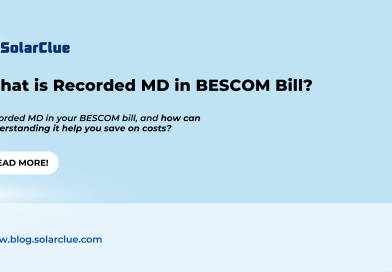 What is Recorded MD in BESCOM Bill?