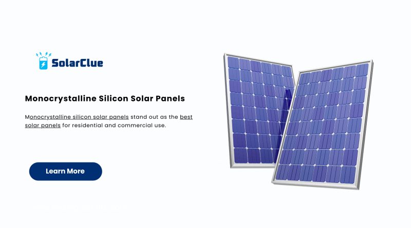 Monocrystalline Silicon Solar Panels