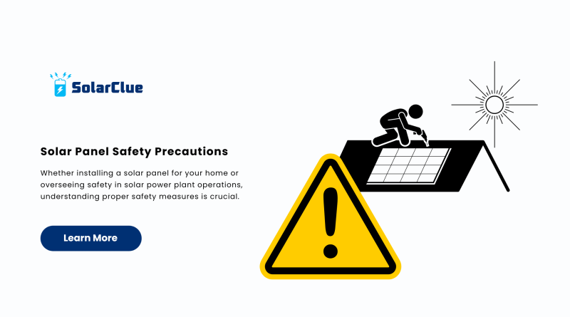 Solar Panel Safety Precautions