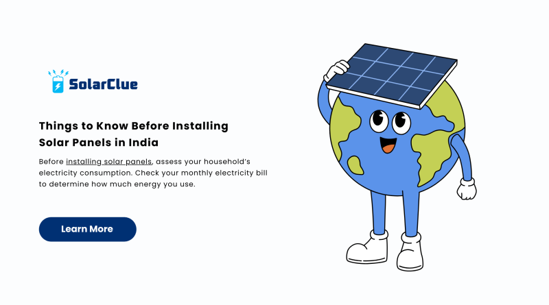 Things to Know Before Installing Solar Panels in India