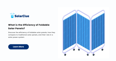 Efficiency of Foldable Solar Panels