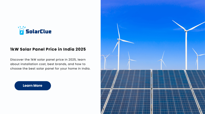 1kW Solar Panel Price in India 2025