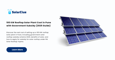 100 KW Rooftop Solar Plant Cost in Pune with Government Subsidy (2025 Guide)