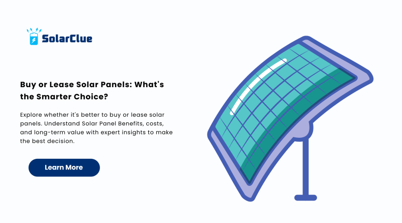 Buy or Lease Solar Panels What's the Smarter Choice