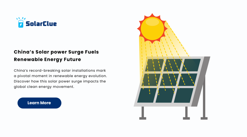 China’s Solar power Surge Fuels Renewable Energy Future