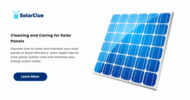 Cleaning and Caring for Solar Panels