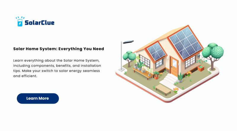 Solar Home System Everything You Need