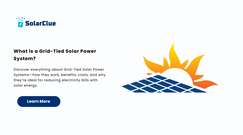 What is a Grid-Tied Solar Power System