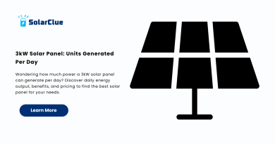 3kW Solar Panel Units Generated Per Day