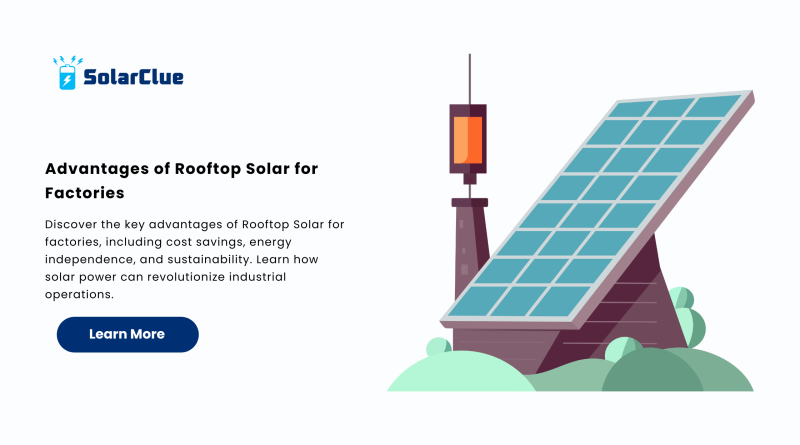 Advantages of Rooftop Solar for Factories