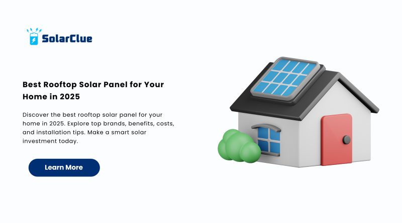 Best Rooftop Solar Panel for Your Home in 2025