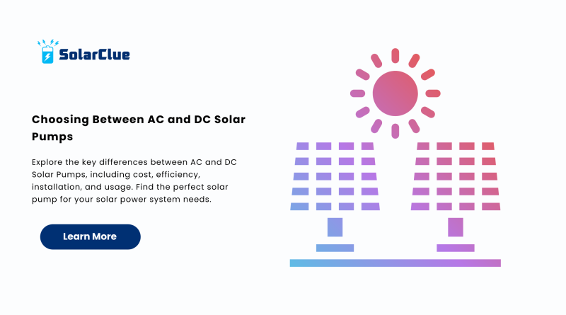 Choosing Between AC and DC Solar Pumps