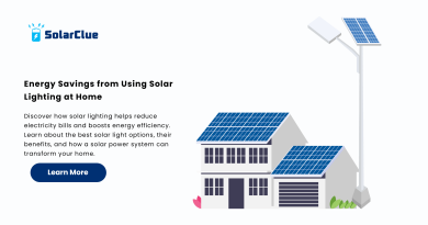 Energy Savings from Using Solar Lighting at Home