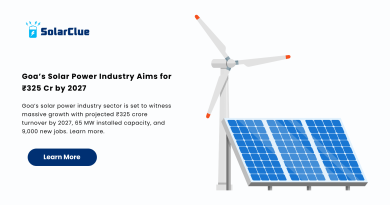 Goa’s Solar Power Industry Aims for ₹325 Cr by 2027