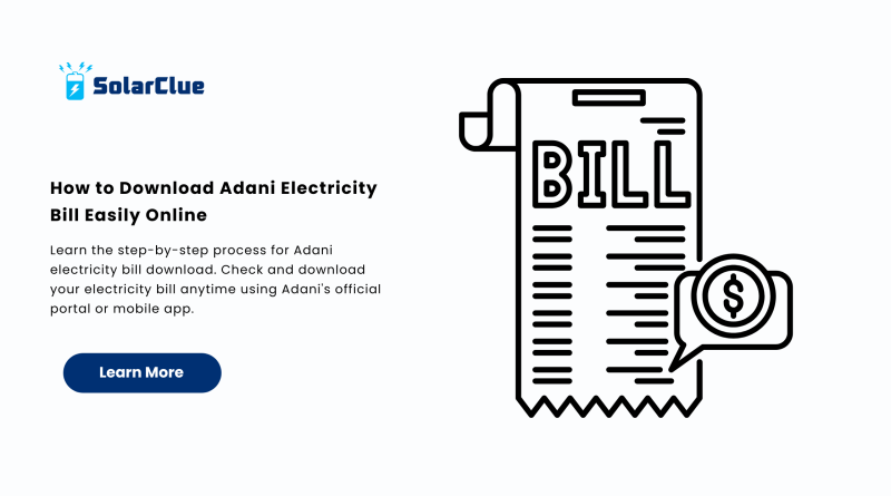 How to Download Adani Electricity Bill Easily Online