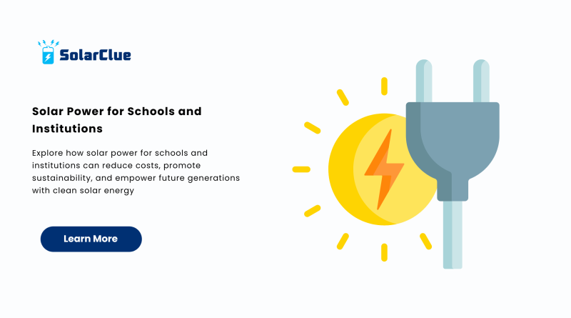 Solar Power for Schools and Institutions