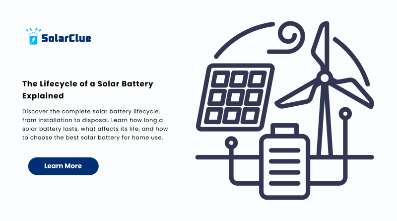 The Lifecycle of a Solar Battery Explained