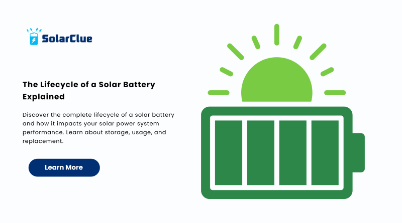 The Lifecycle of a Solar Battery Explained