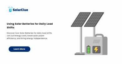 Using Solar Batteries for Daily Load Shifts