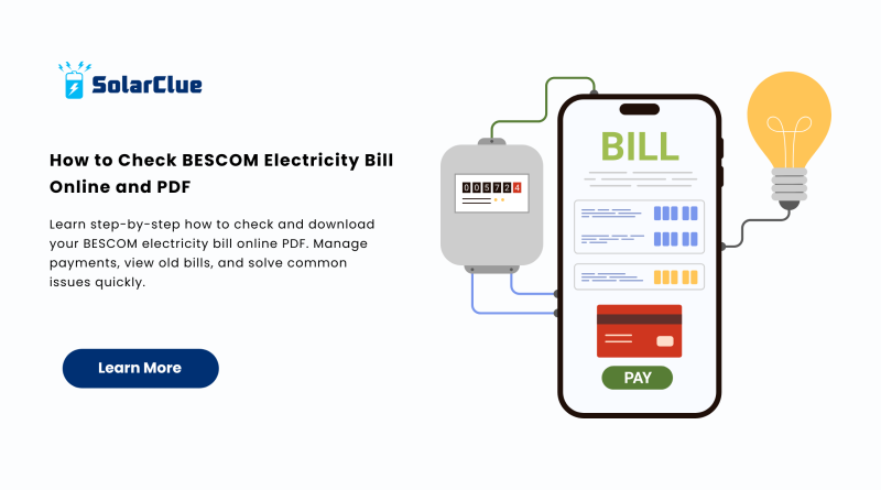 How to Check BESCOM Electricity Bill Online and PDF