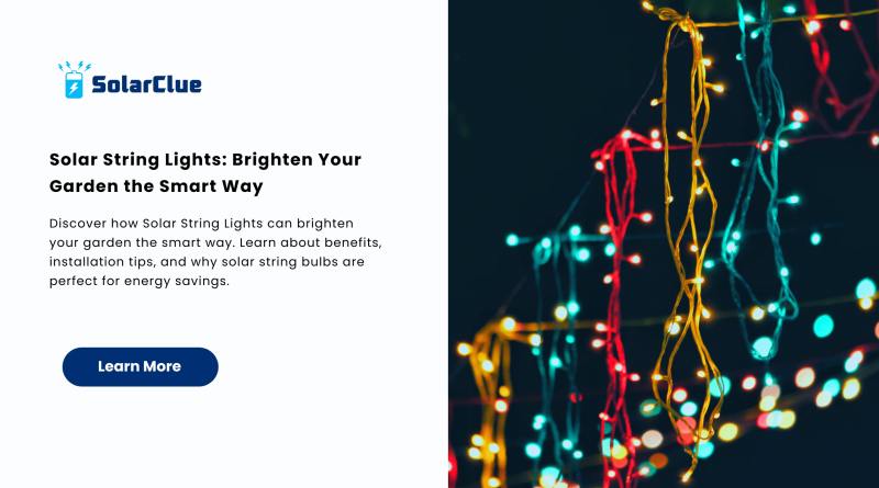 Solar String Lights Brighten Your Garden the Smart Way