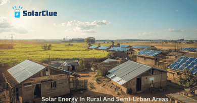 Rural Area With Solar Panels