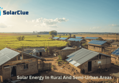 Rural Area With Solar Panels