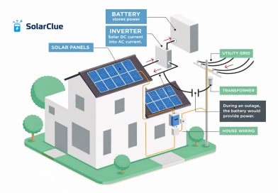 Solar battery backup for home during outage