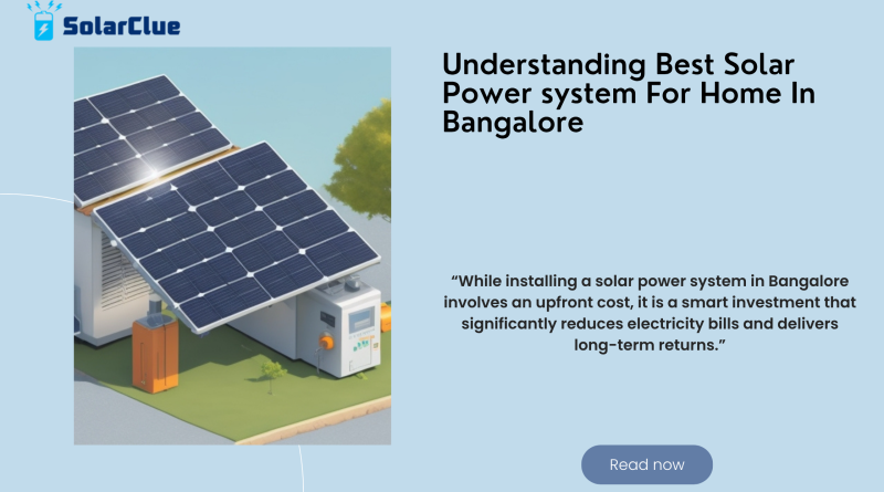 Solar Power system price in Bangalore